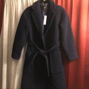 Women’s XXS(petite) J.Crew NWT Wool navy pea coat.